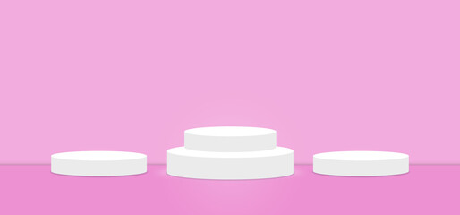 Pirouette color abstract with stage podium display platform, modern studio, wall scene fashion, stage podium scene with for Award Ceremony and colorful presentation simple art spotlight summer banner.