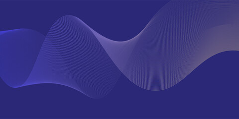 line wave swirl abstract background with glowing wave. Shiny moving lines design element. Modern purple blue gradient flowing wave lines. Futuristic technology concept. Vector illustration