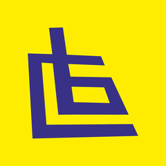 letter c and b small vector logo