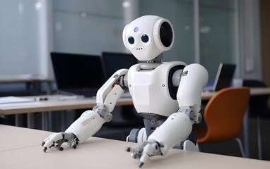 A robot designed to assist students with their homework, Generative AI