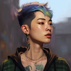 A nonbinary person portrait