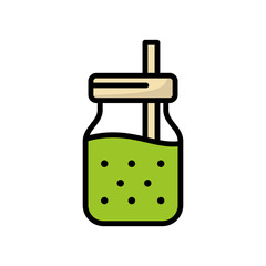 Smoothie Icon Vector Design, Cartoon Style