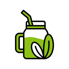 Smoothie Icon Vector Design, Cartoon Style