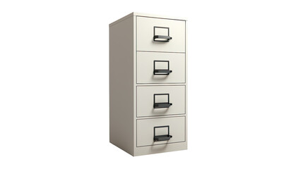 filing cabinet Interior design concept furniture for living isolated on clear png background and transparent background, AI generative.