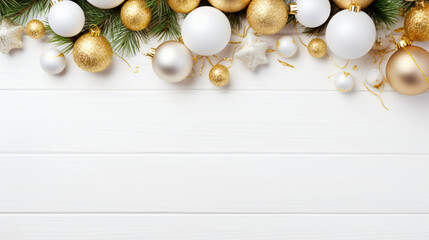 Fototapeta na wymiar Christmas background with fir tree spices