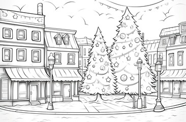 Coloring Pages of Christmas City Celebration