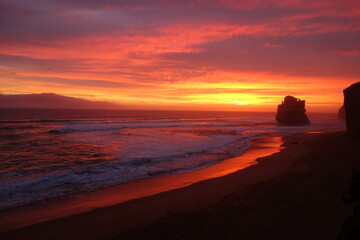 Great Ocean Road. Twelve Apostel Sunset. Horizontal