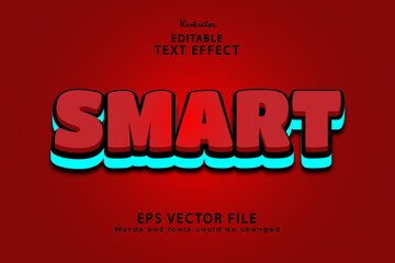 Editable smart text effect