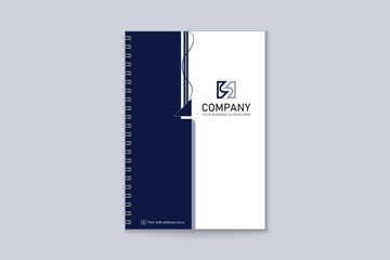 Creative notebook cover design for corporate business