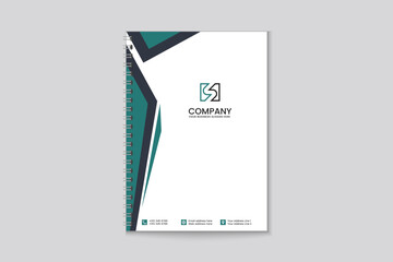 Creative notebook cover design for corporate business