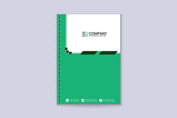 Creative notebook cover design for corporate business