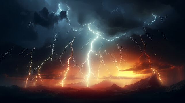 lightningsPPT background
