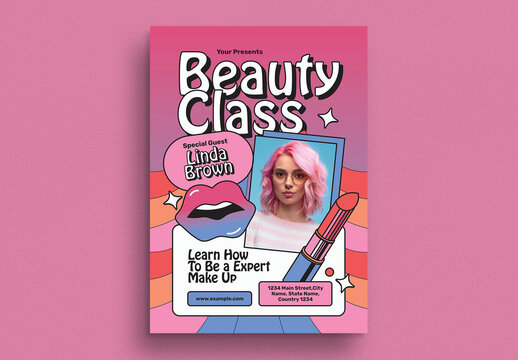 Psychdelic Beauty Class Event Flyer