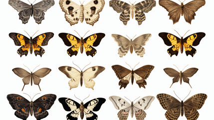 Moths are nocturnal lepidoptera
