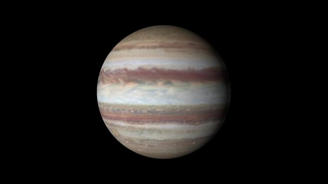 Jupiter the largest planet of our solar system. Gas giant planet.