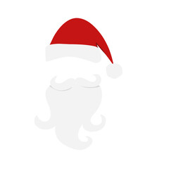 Santa Hats Moustache Vector