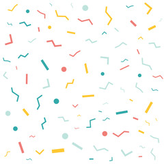 Geo Confetti Wallpaper, Vector Background