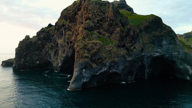 Elephant Mountain at sunset in Iceland