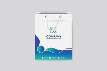 Professional and modern corporate shopping bag template