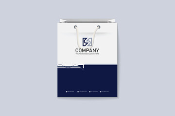 Professional and modern corporate shopping bag template