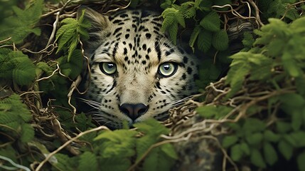 Animals camouflaged in their surroundings