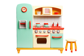 Exploring Play Kitchens Isolated on transparent background