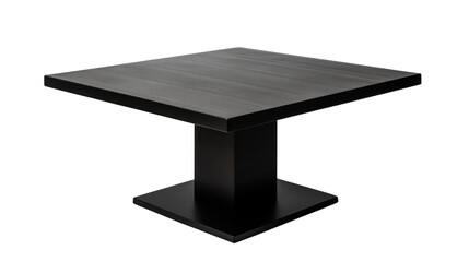 black table isolated on transparent background,transparency 