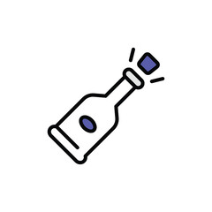 Wine icon design with white background stock illustration