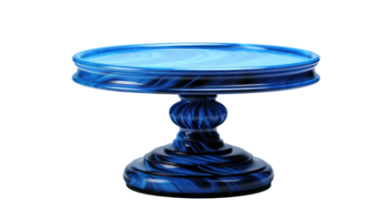 blue table isolated on transparent background,transparency 