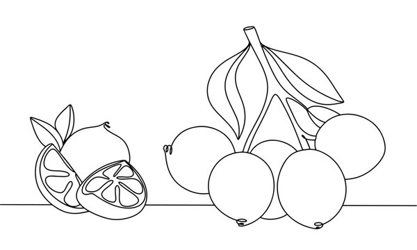 Spanish lime. One line
