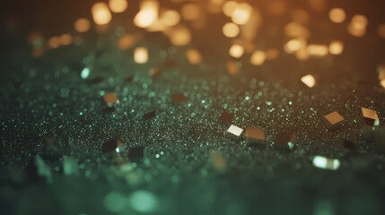 Warm lights as abstract bokeh made from Christmas lights with sparkling. Holiday concept