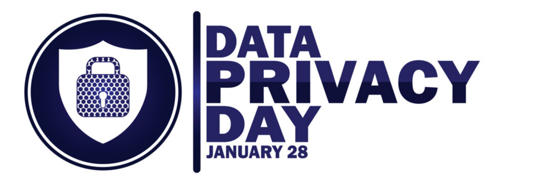 Data Privacy Day. January 28. Vector illustration. Suitable for greeting card, poster and banner.