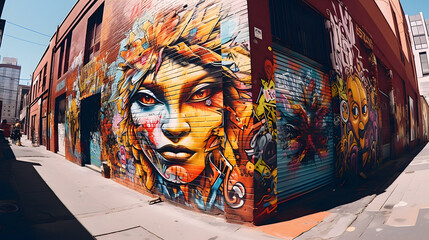 City Street Art Vibes | Generative AI	
