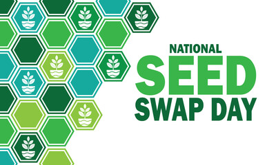 National Seed Swap Day Vector illustration. Suitable for greeting card, poster and banner. - Powered by Adobe