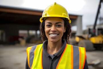 Female construction engineer