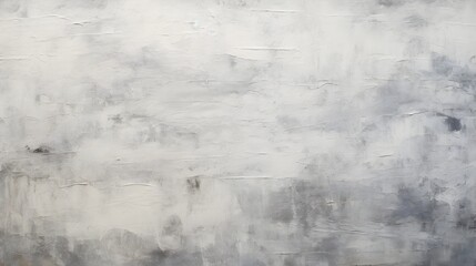 Close up of oil painting texture with brush strokes and palette knife strokes in white and grey colors