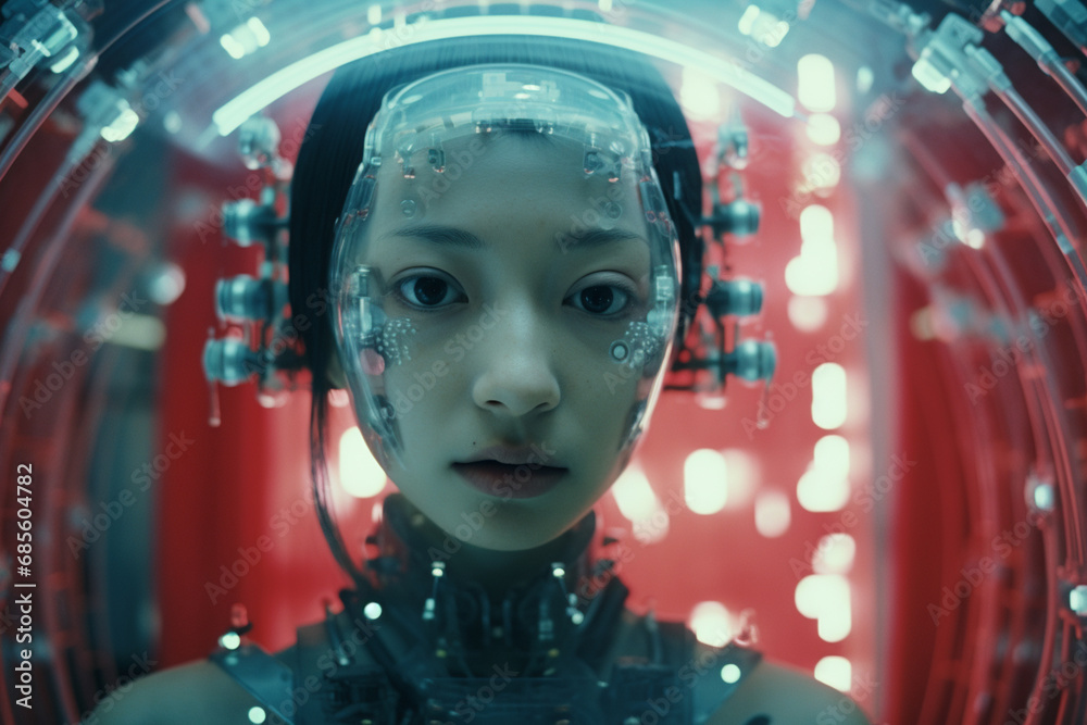 Poster An image portraying an AI assistant with the ability to sense and respond to human emotions, showcasing the integration of emotional intelligence into artificial intelligence.