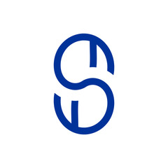 Simple letter S logo design vector