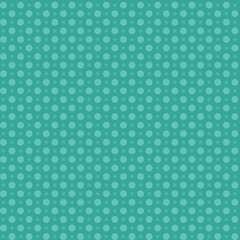 Simple abstract geometric polka dots seamless pattern in muted green tones