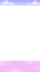 16:9ピクセルアートなピンク色の夕暮れ⭐︎