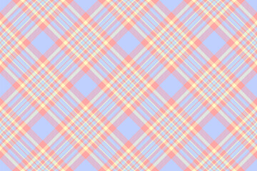 Pattern plaid fabric of texture textile tartan with a seamless vector check background.
