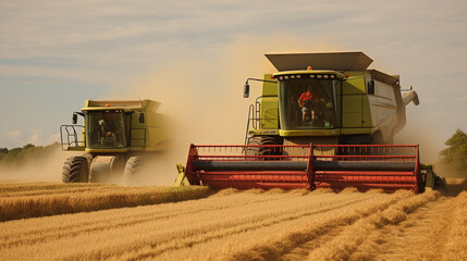 Obraz premium Erntezeit: Landwirtschaft und Ackerbau