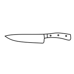knife vector icon, on white background.