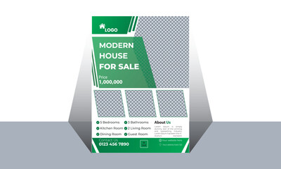 Real Estate Flyer design, poster, brochure, cover design layout