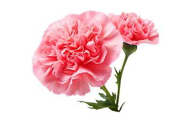 Carnation Petals On Isolated Background