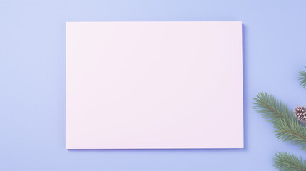 blank greeting form, mockup, delicate soft colors, a lot of empty space, simple, easy drawing, purple