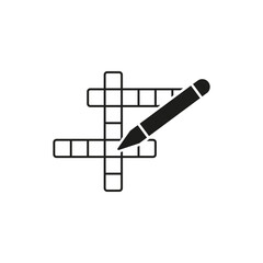 Crossword icon. Vector illustration. EPS 10.