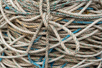 Knot on coil of rope