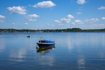 Fototapeta premium Fischerboot auf der Schlei bei Schleswig
