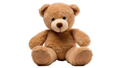 A teddy bear isolated on a transparent background, PNG image with background removed, Created with Generative Ai technology. - obrazy, fototapety, plakaty